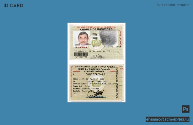Bolivien ID Beispielvorschau